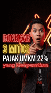 Pelaku UMKM Indonesia sedang mengelola keuangan bisnis dengan optimis