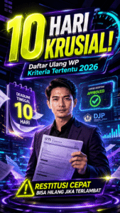 Daftar ulang WP Patuh 2026 untuk mempertahankan fasilitas restitusi pendahuluan pajak