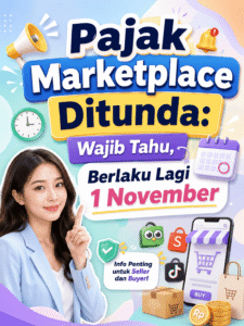 Pajak marketplace ditunda 2026 hingga 31 Oktober dan berlaku 1 November